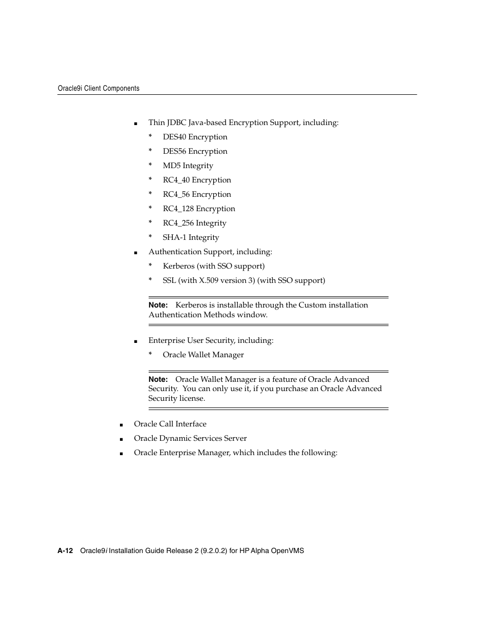 Oracle Audio Technologies ORACLE9I B10508-01 User Manual | Page 118 / 186