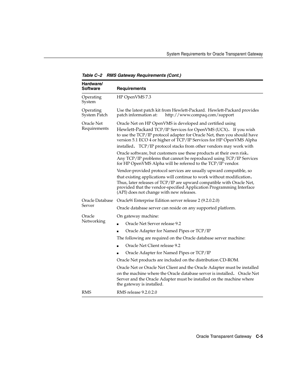 Oracle Audio Technologies ORACLE9I B10508-01 User Manual | Page 141 / 186