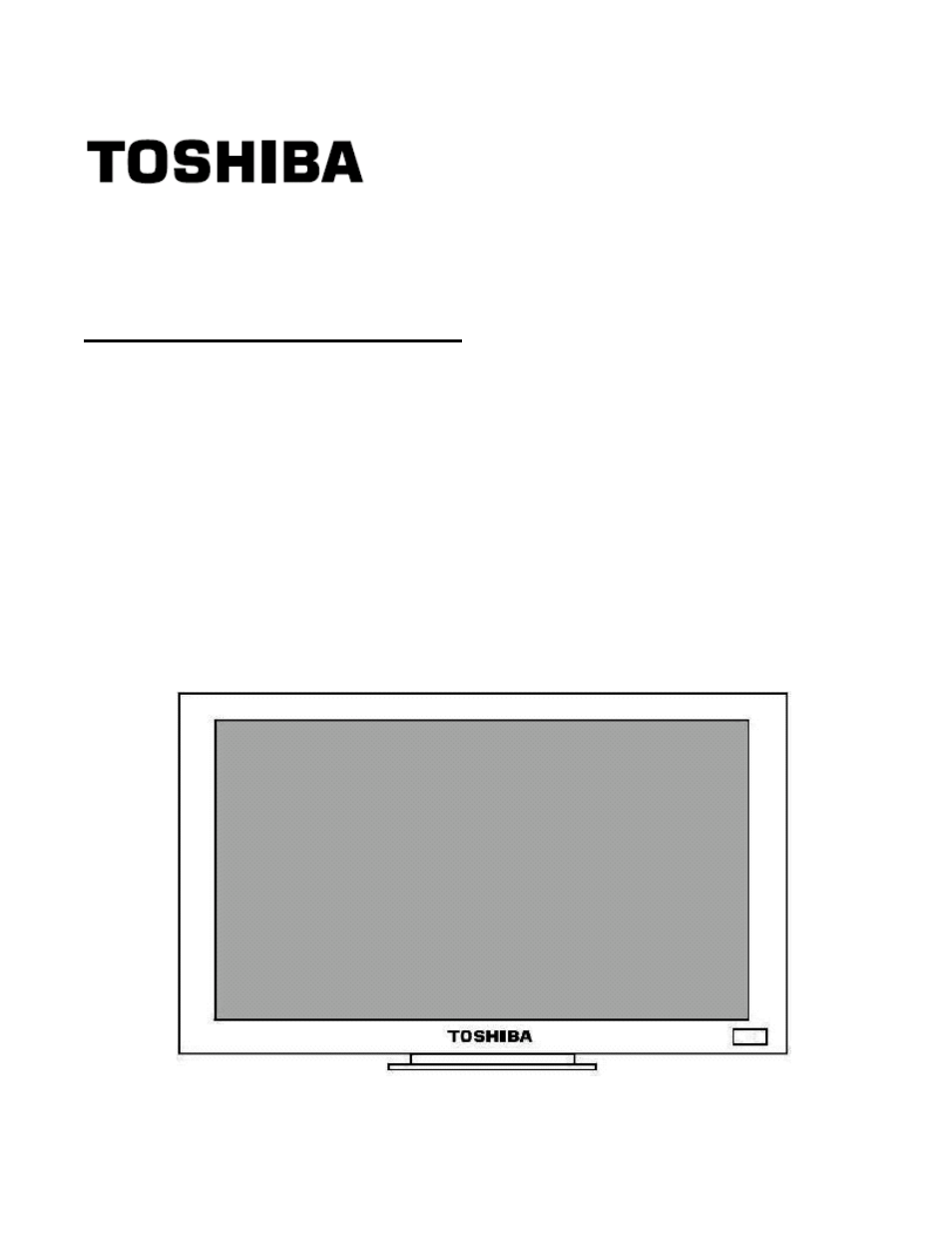 Toshiba P32LSA User Manual | 33 pages