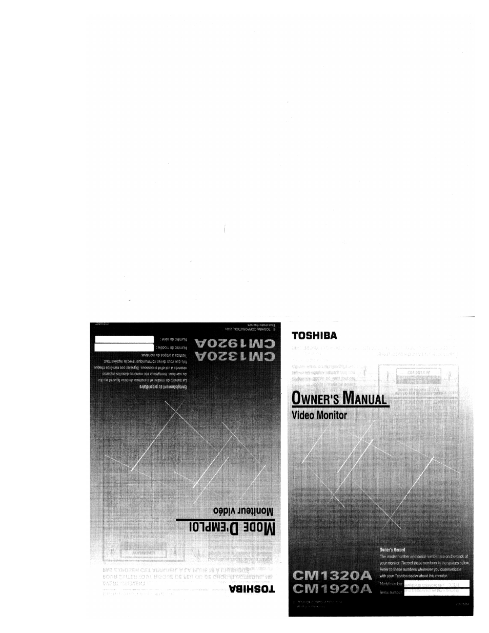 Toshiba CM1320A User Manual | 10 pages
