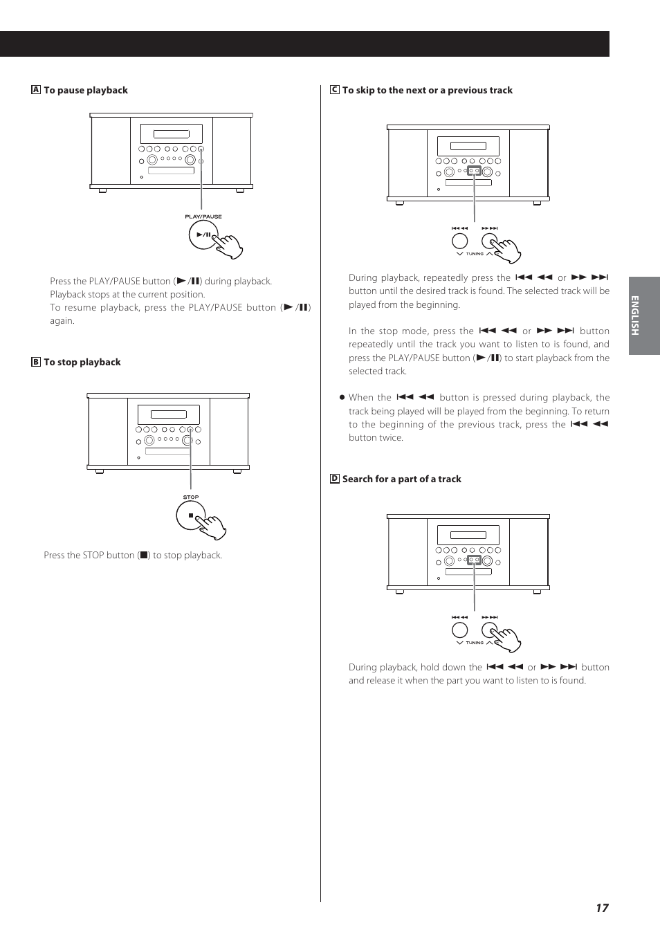 Teac GF-550 User Manual | Page 17 / 96