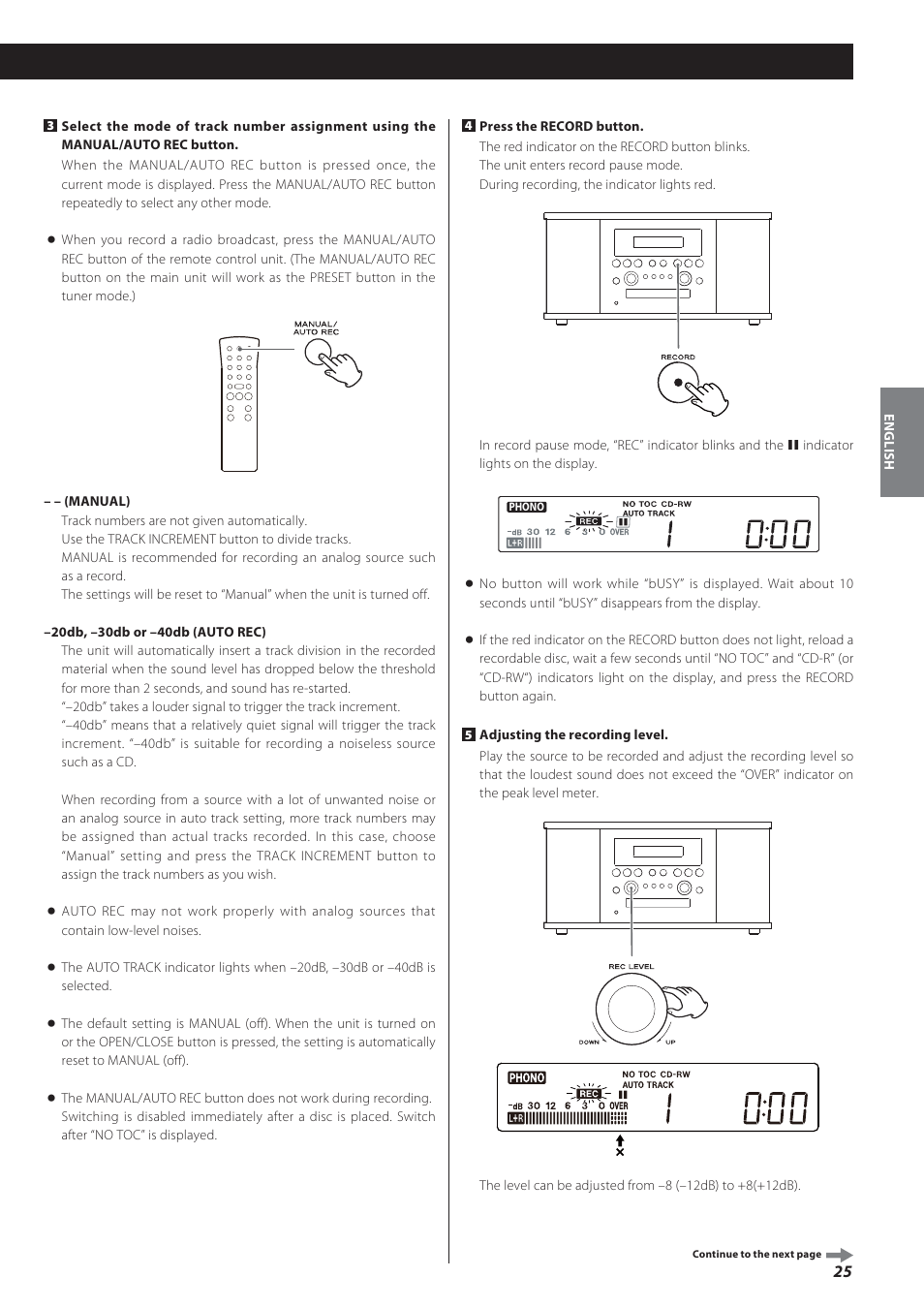 Teac GF-550 User Manual | Page 25 / 96
