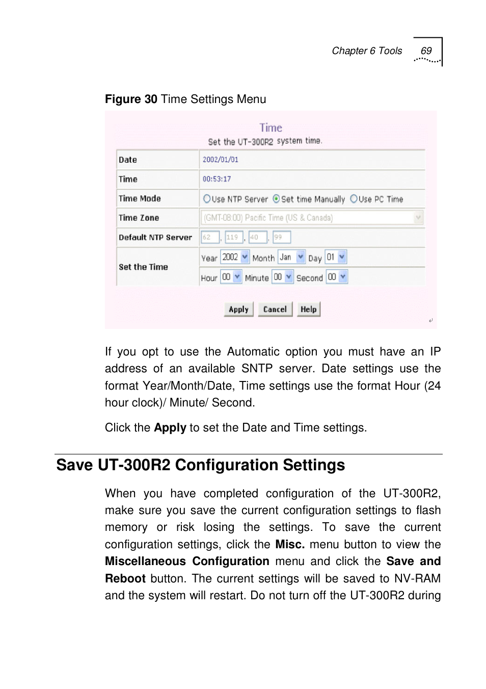 Save ut-300r2 configuration settings | UTStarcom UT-300R2 User Manual | Page 71 / 85