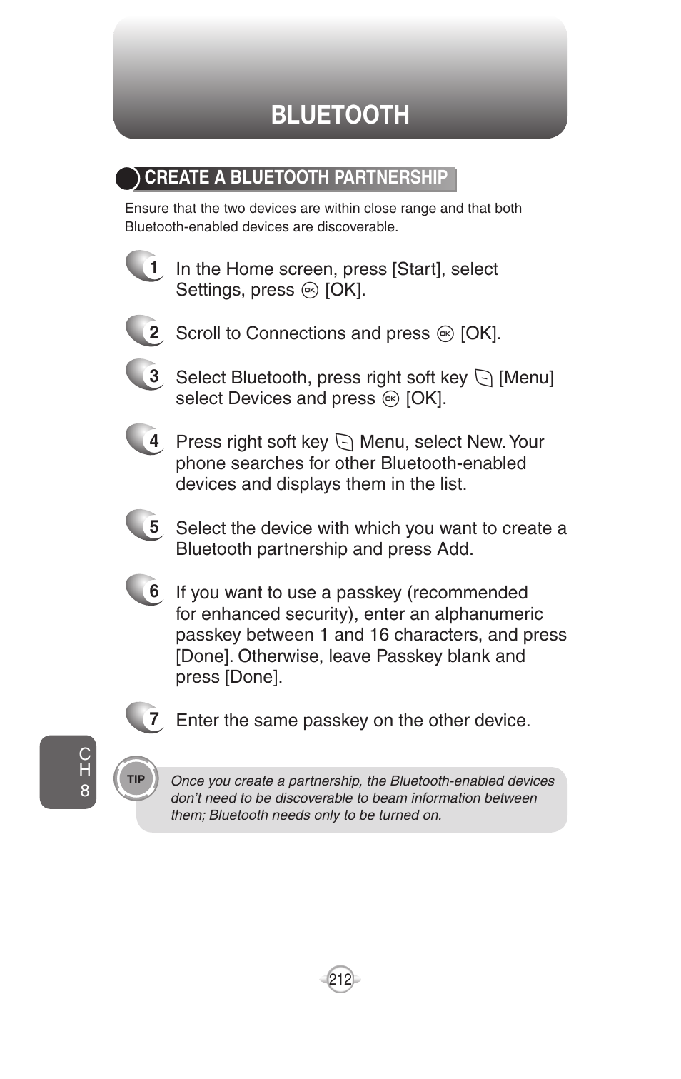 Bluetooth | UTStarcom PN-820 User Manual | Page 214 / 282