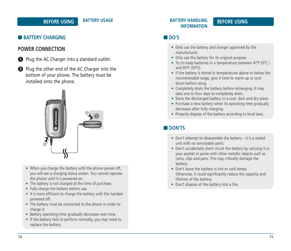 Power connection | UTStarcom CDM-8625 User Manual | Page 9 / 69