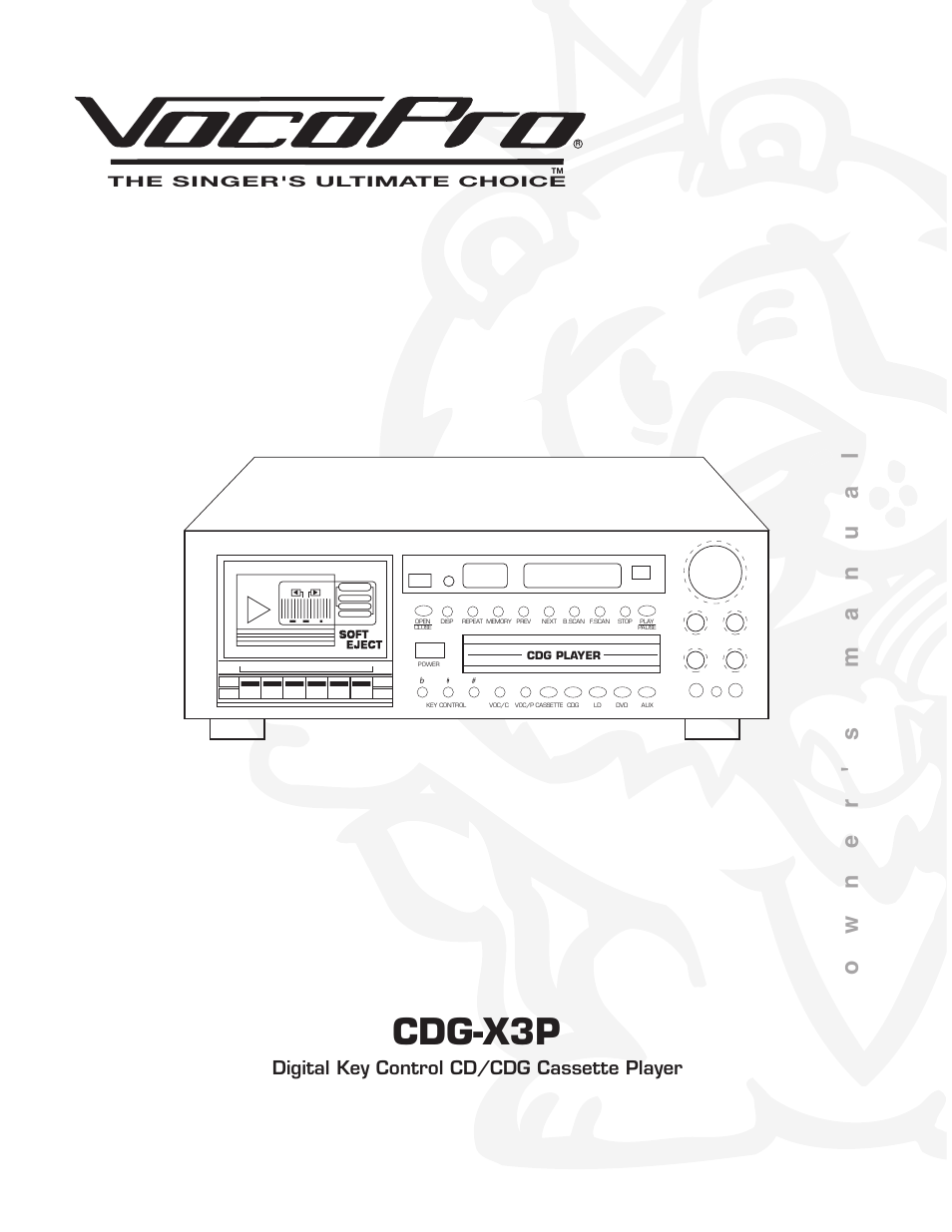 VocoPro CDG-X3P User Manual | 22 pages
