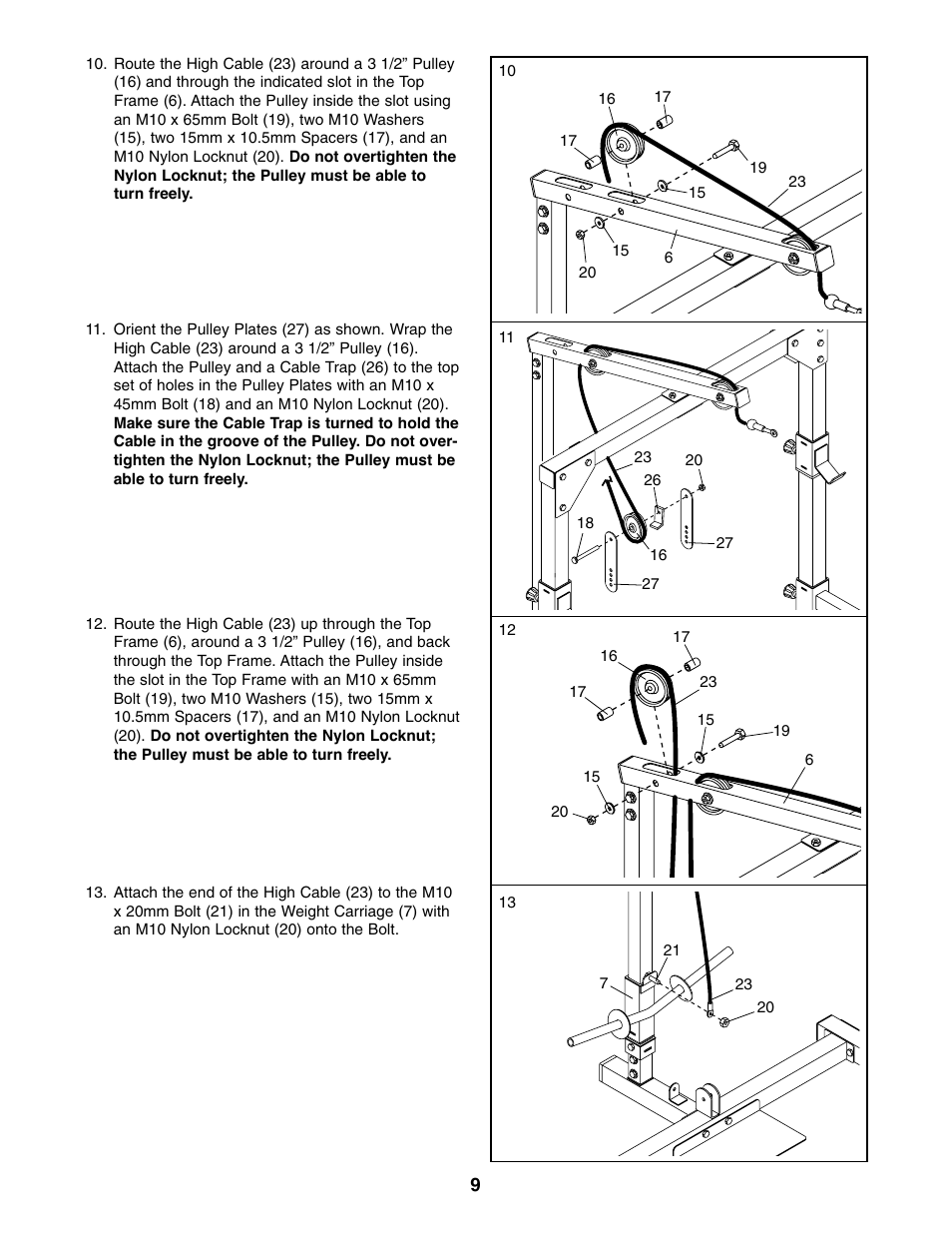 Weider WEBE19510 User Manual | Page 9 / 20