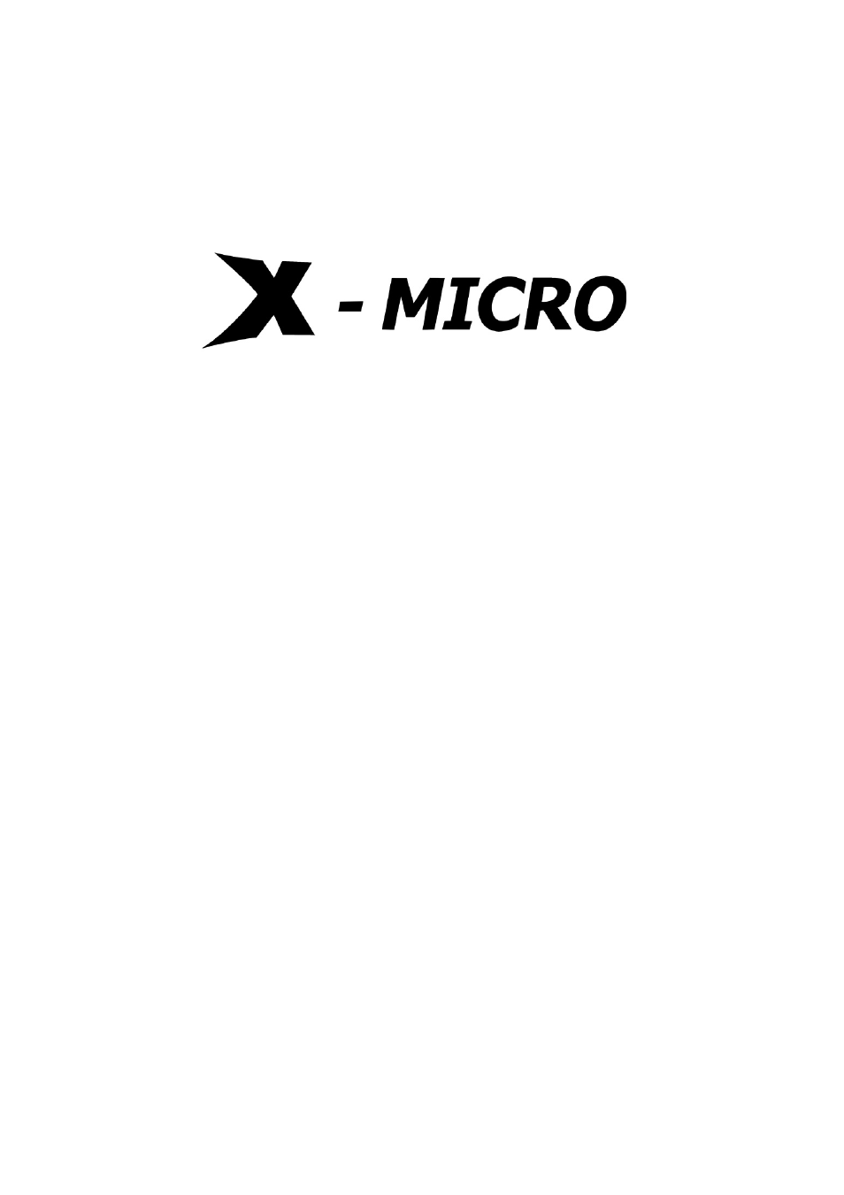 X-Micro Tech. 220 User Manual | 27 pages