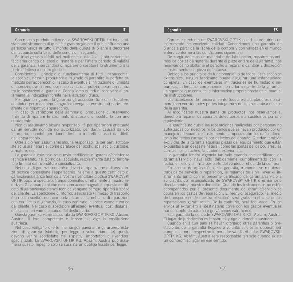Swarovski Optik CTS User Manual | Page 49 / 53