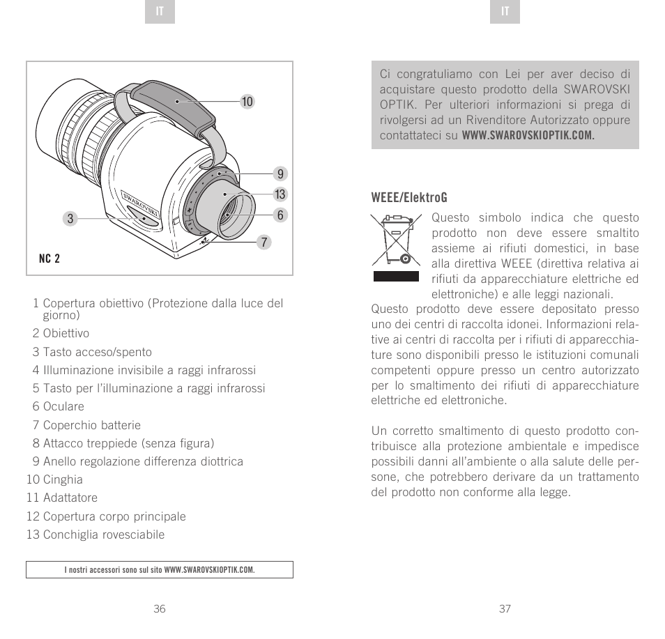 Swarovski Optik NC	2 User Manual | Page 19 / 61