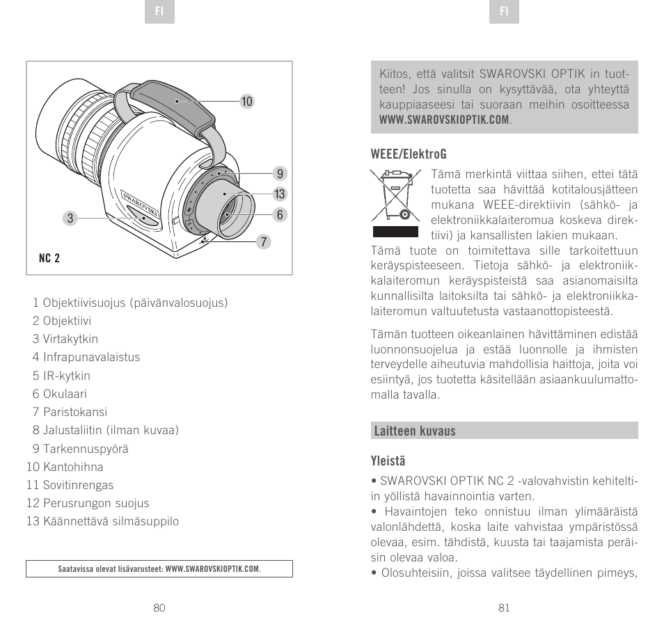 Swarovski Optik NC	2 User Manual | Page 41 / 61