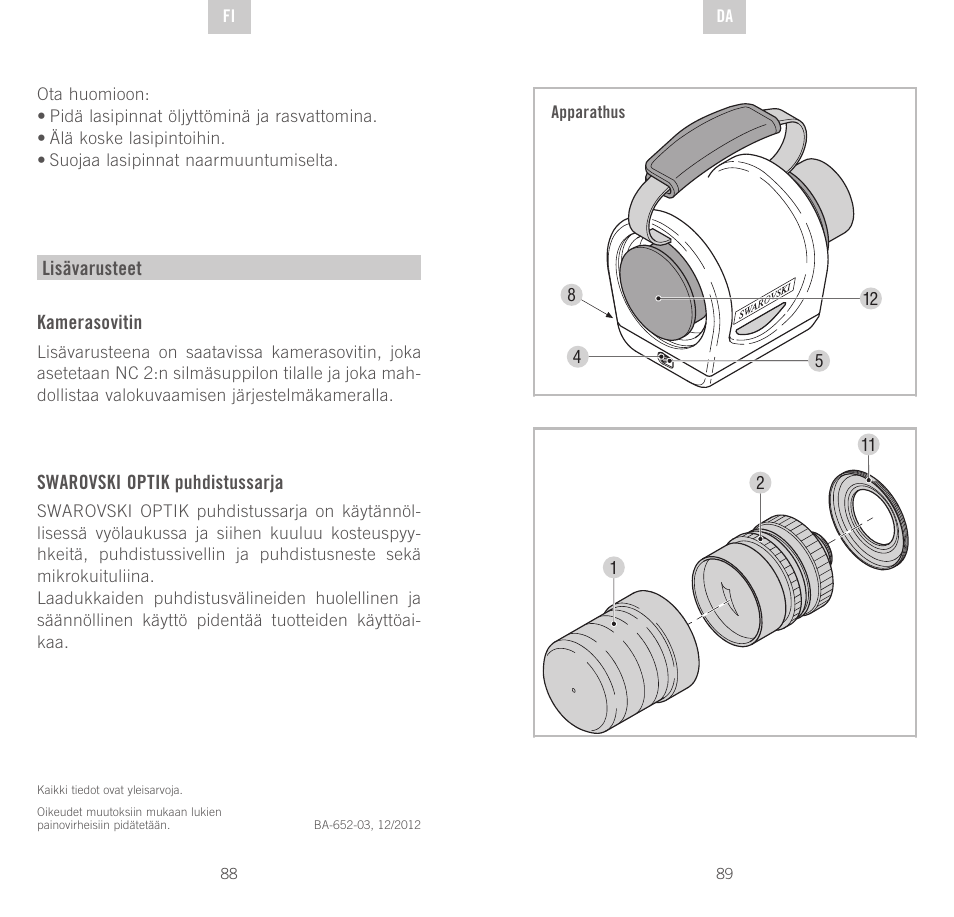 Swarovski Optik NC	2 User Manual | Page 45 / 61
