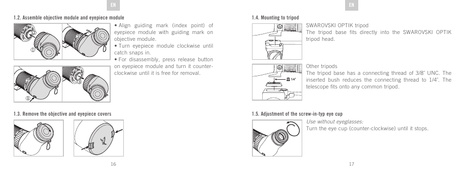 Swarovski Optik STX User Manual | Page 9 / 61
