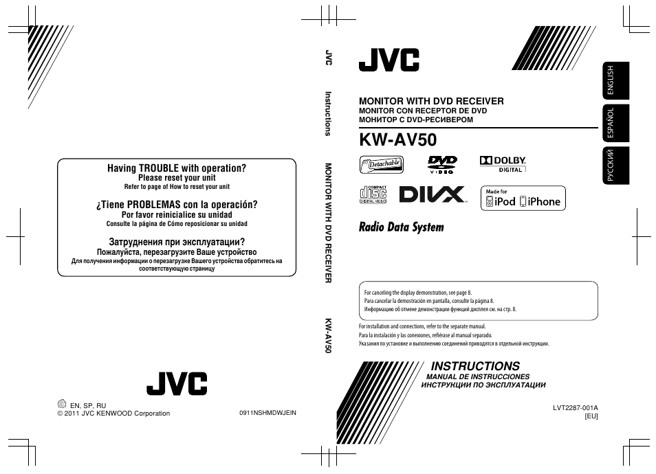 JVC KW-AV50 User Manual | 183 pages