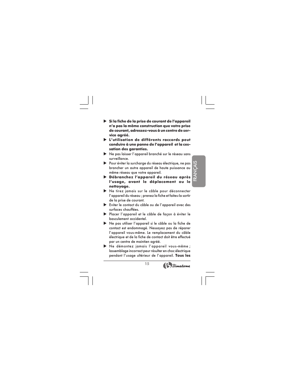 Binatone HR-09 User Manual | Page 15 / 48