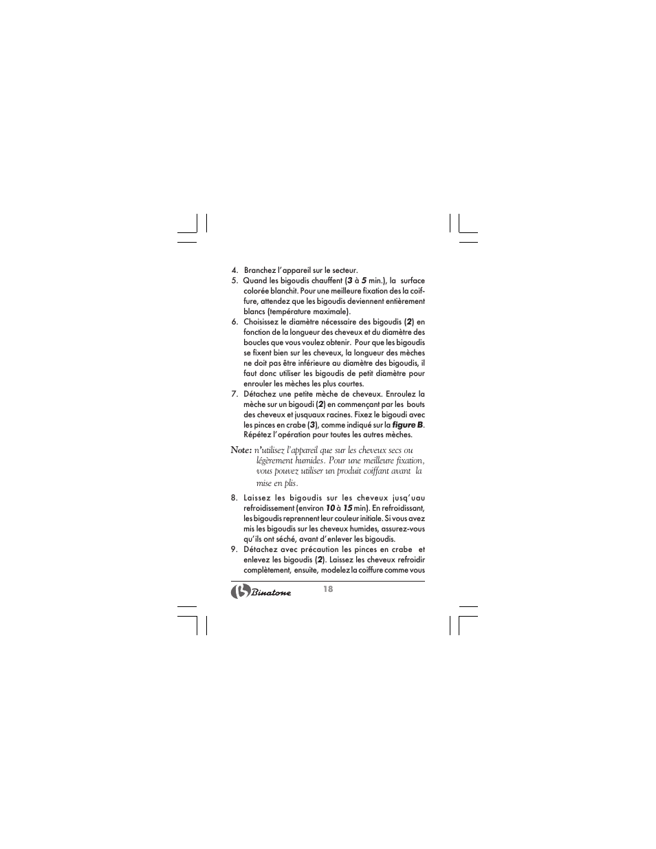 Binatone HR-09 User Manual | Page 18 / 48