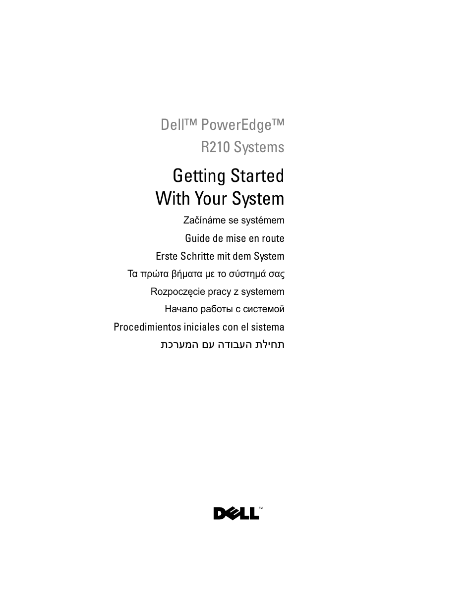 Dell PowerEdge R210 User Manual | 110 pages