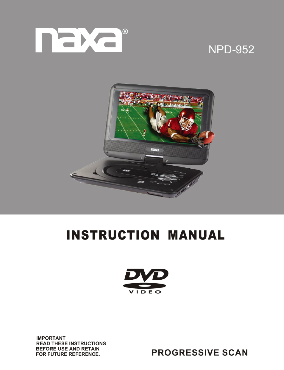 Naxa NPD-952 User Manual | 13 pages