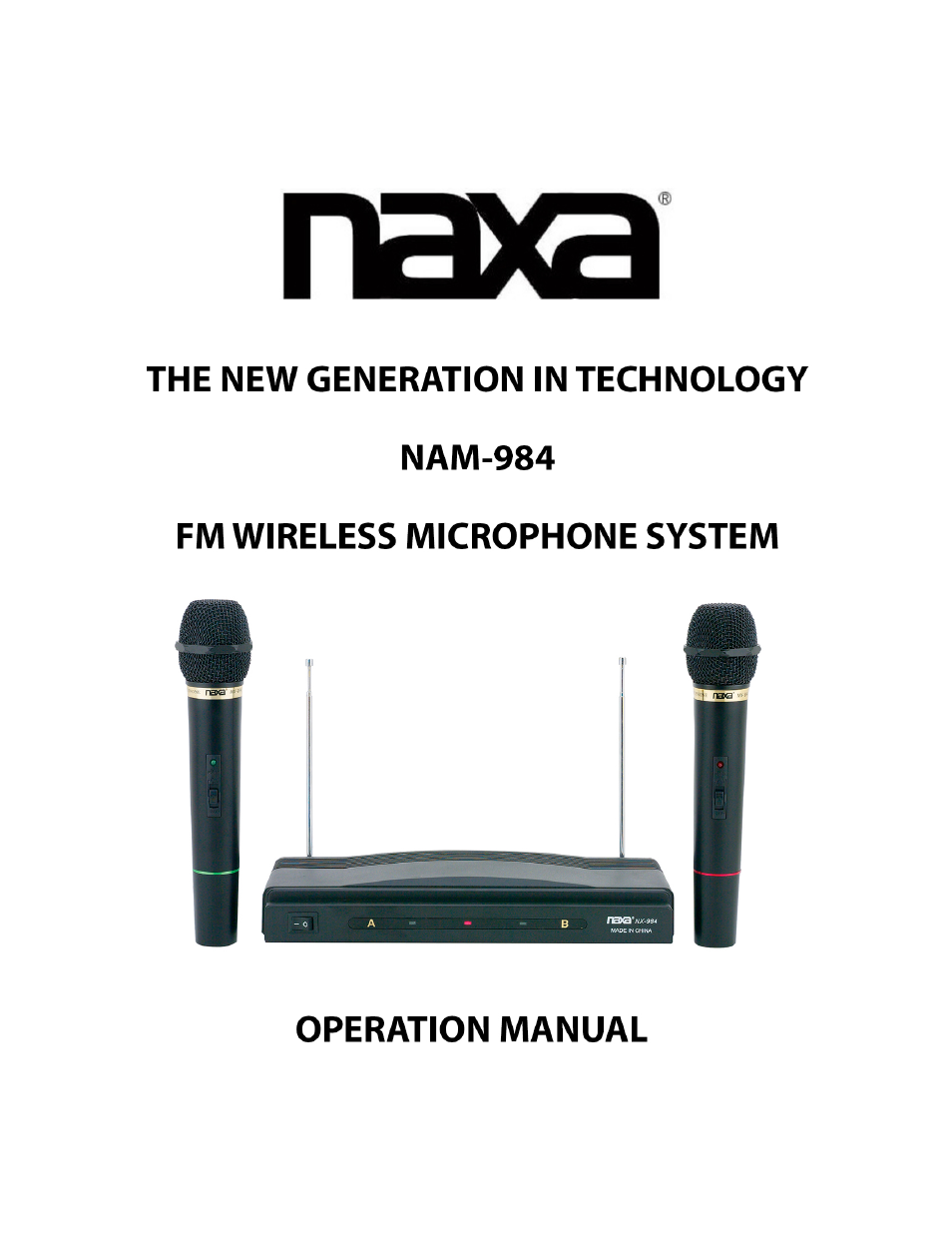 Naxa NAM-984 User Manual | 3 pages