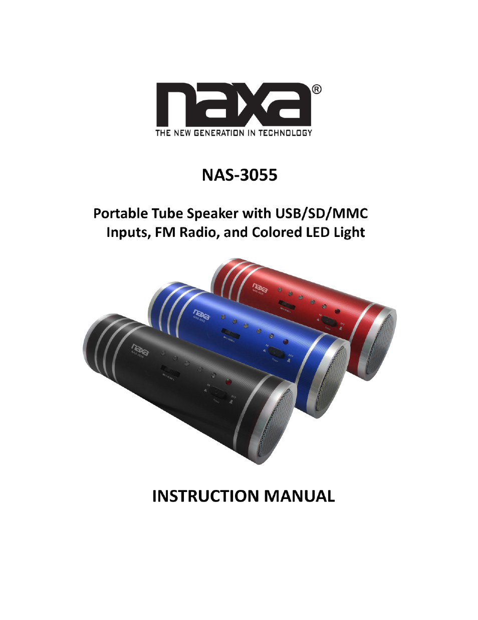 Naxa NAS-3055 User Manual | 3 pages