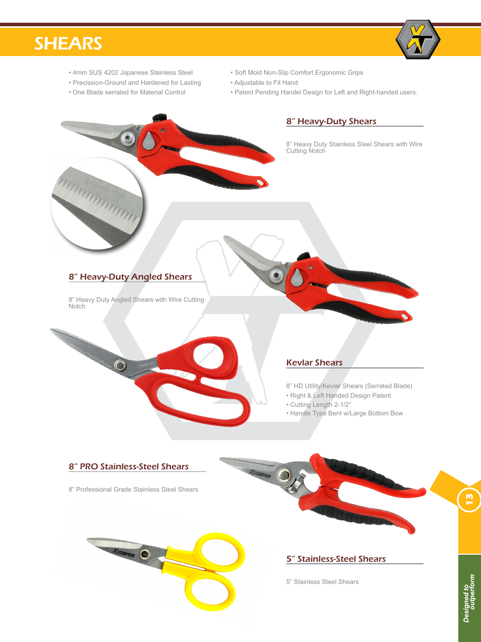 Shears | Xscorpion Tools Catalog User Manual | Page 13 / 24