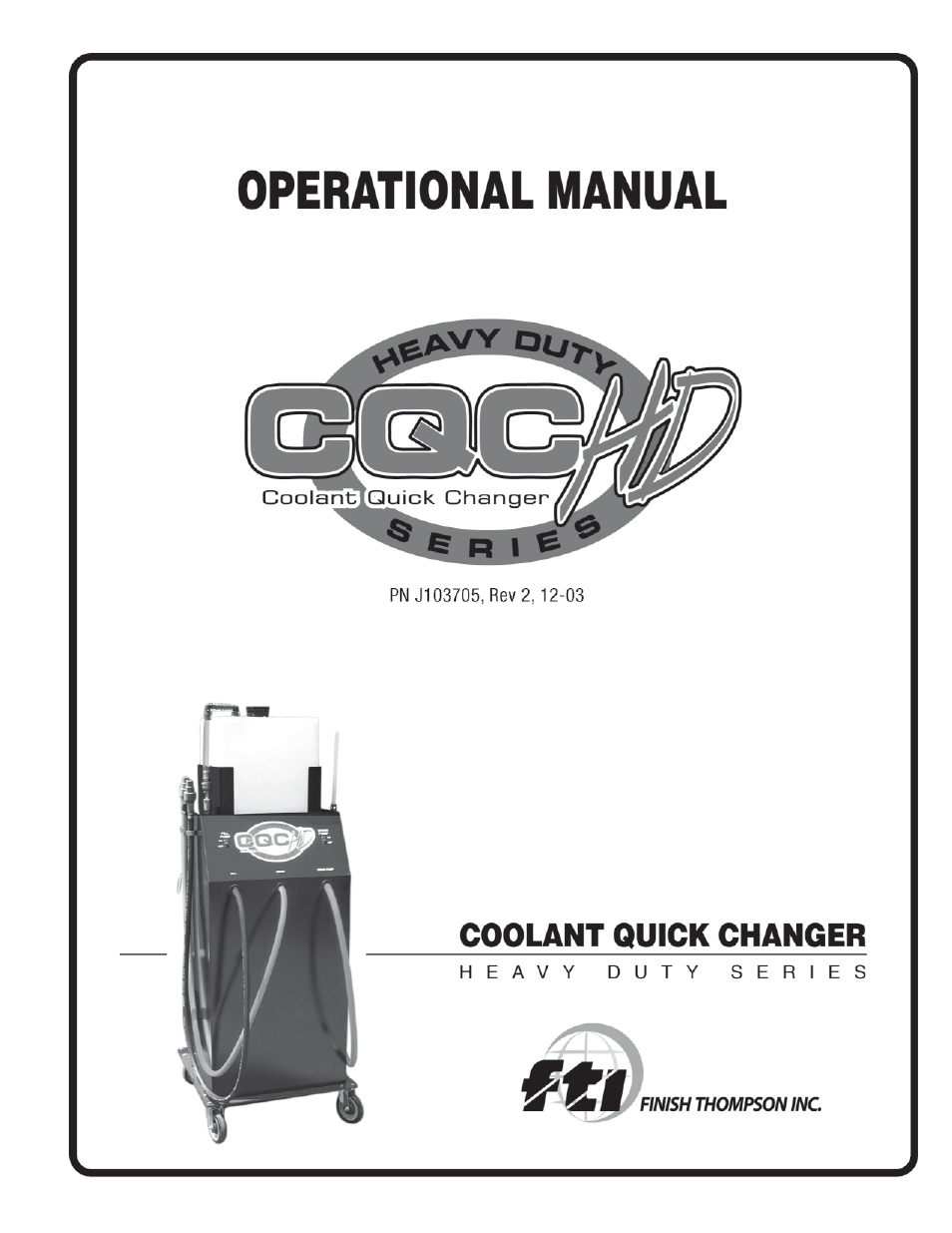 Finish Thompson CQC-HD User Manual | 19 pages