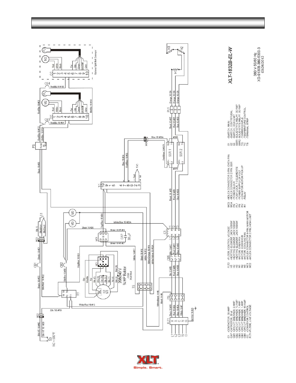 Oven schematic - world | XLT XD-9005A User Manual | Page 89 / 100