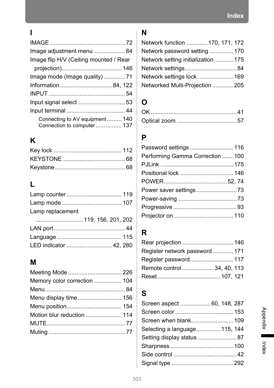 Canon XEED WUX450 User Manual | Page 303 / 314