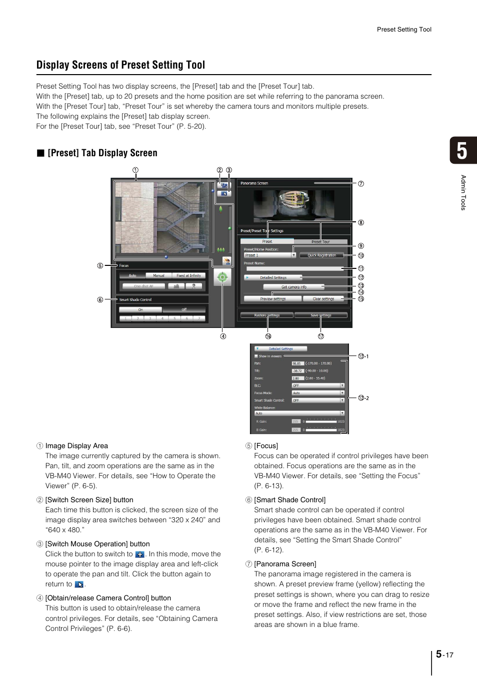 Display screens of preset setting tool, Preset] tab display screen | Canon VB-M40 User Manual | Page 81 / 149