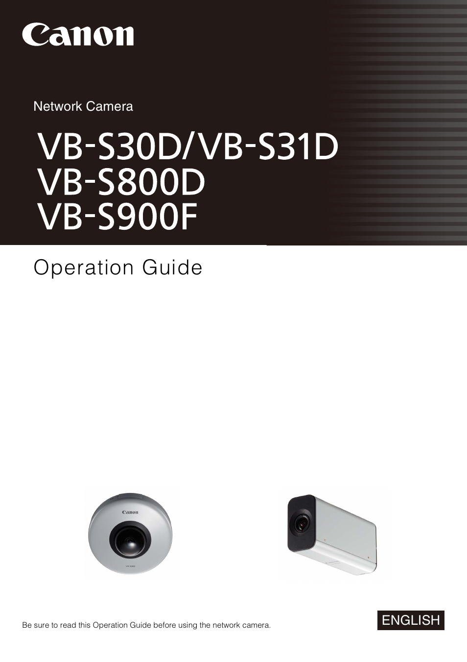 Canon VB-S800D User Manual | 176 pages