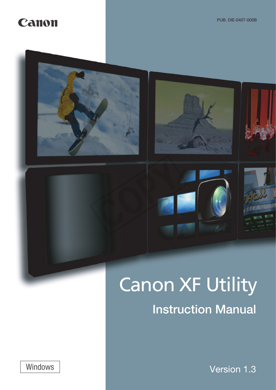 Canon XF305 User Manual | 37 pages