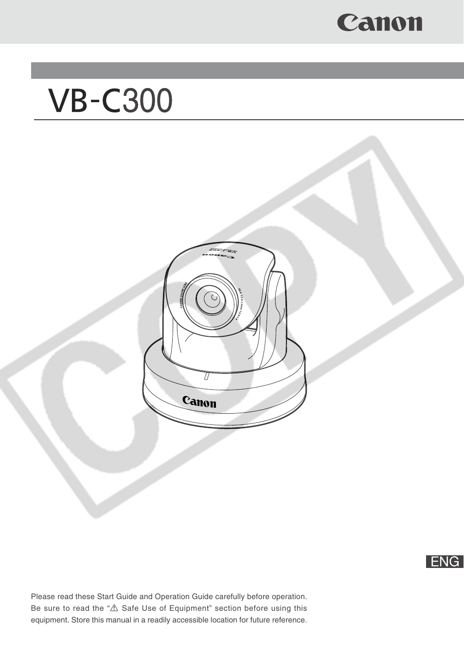 Canon VB-C300 User Manual | 54 pages
