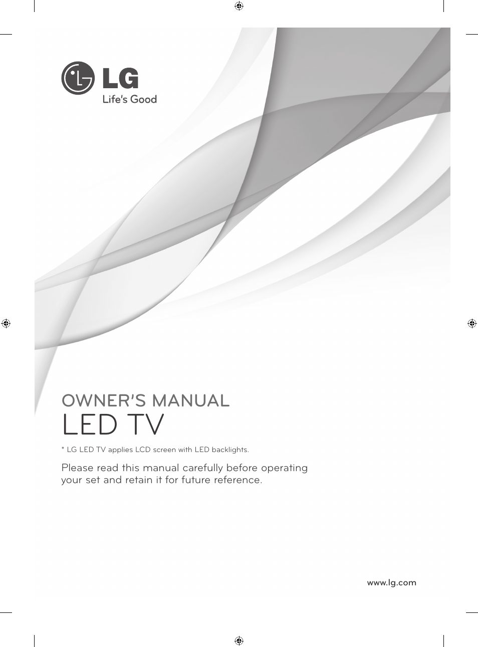 Led tv, Owner’s manual | LG 42LA620S User Manual | Page 7 / 552