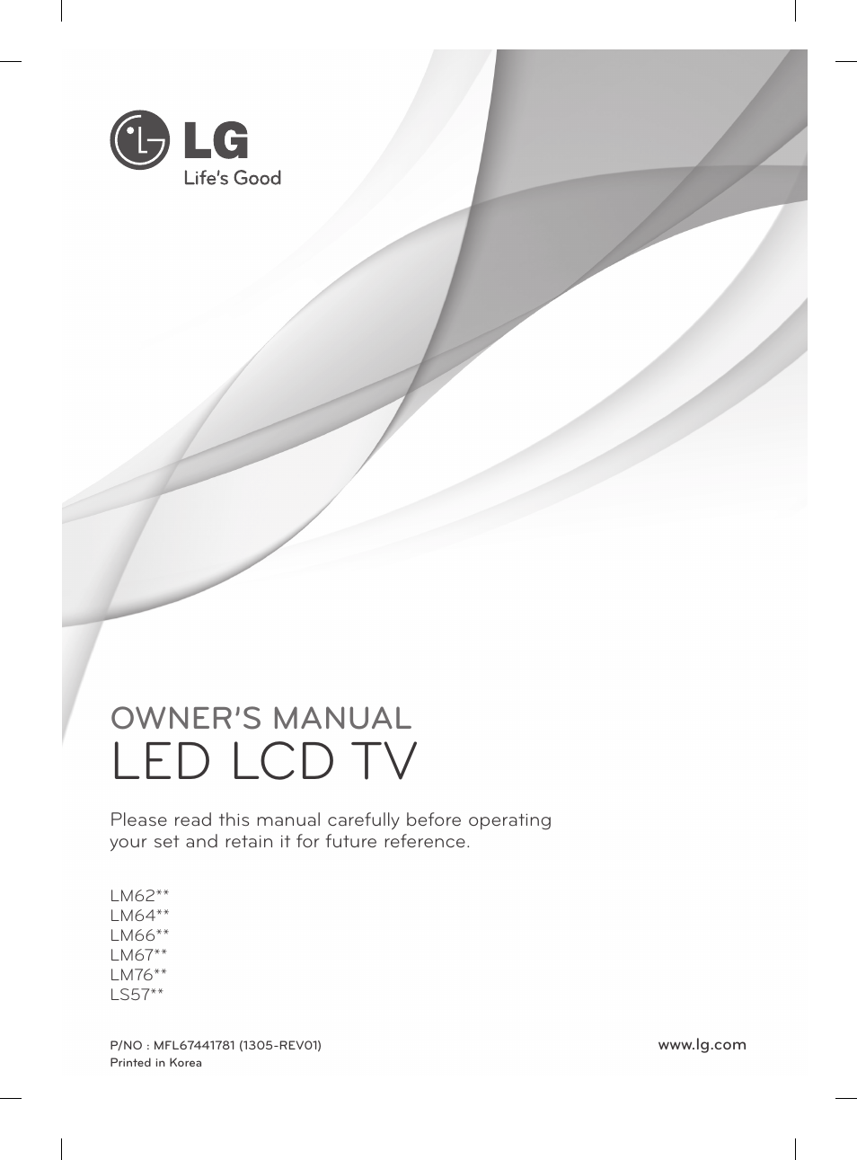 LG 55LM670S User Manual | 309 pages