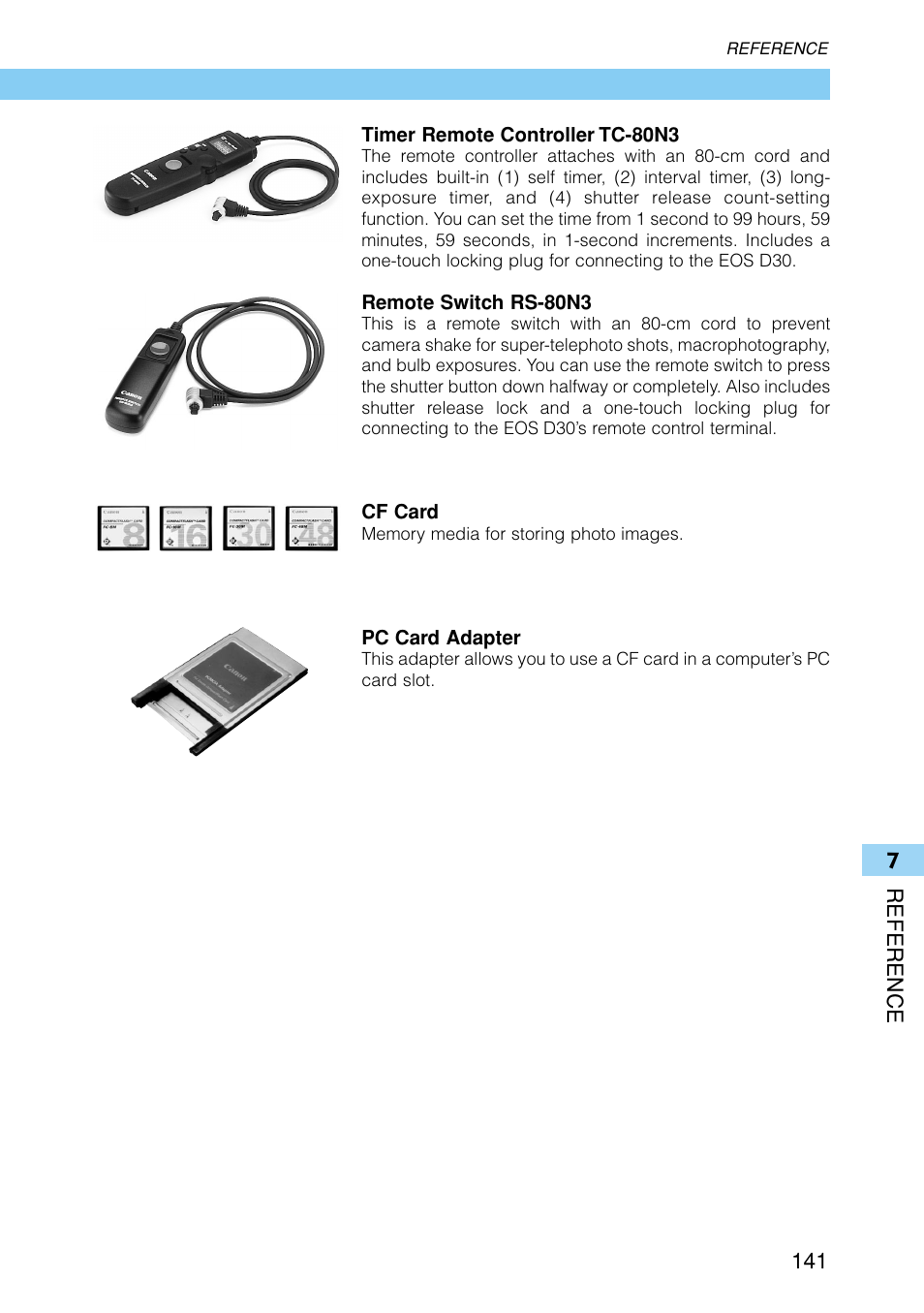Canon EOS D30 User Manual | Page 141 / 152