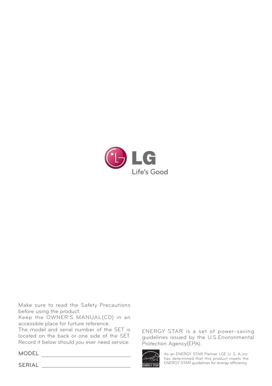 LG E2341V-BN User Manual | Page 28 / 28