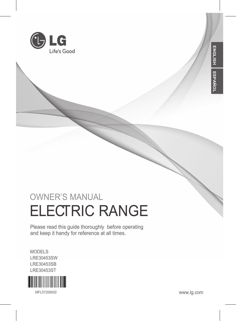 LG LRE30453ST User Manual | 76 pages