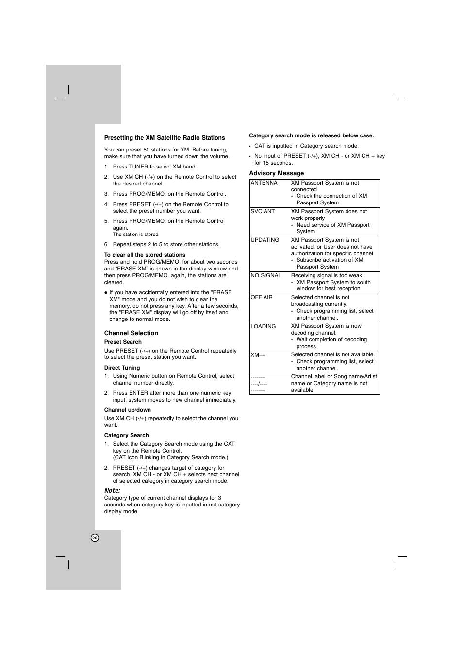 LG LHT799 User Manual | Page 26 / 33