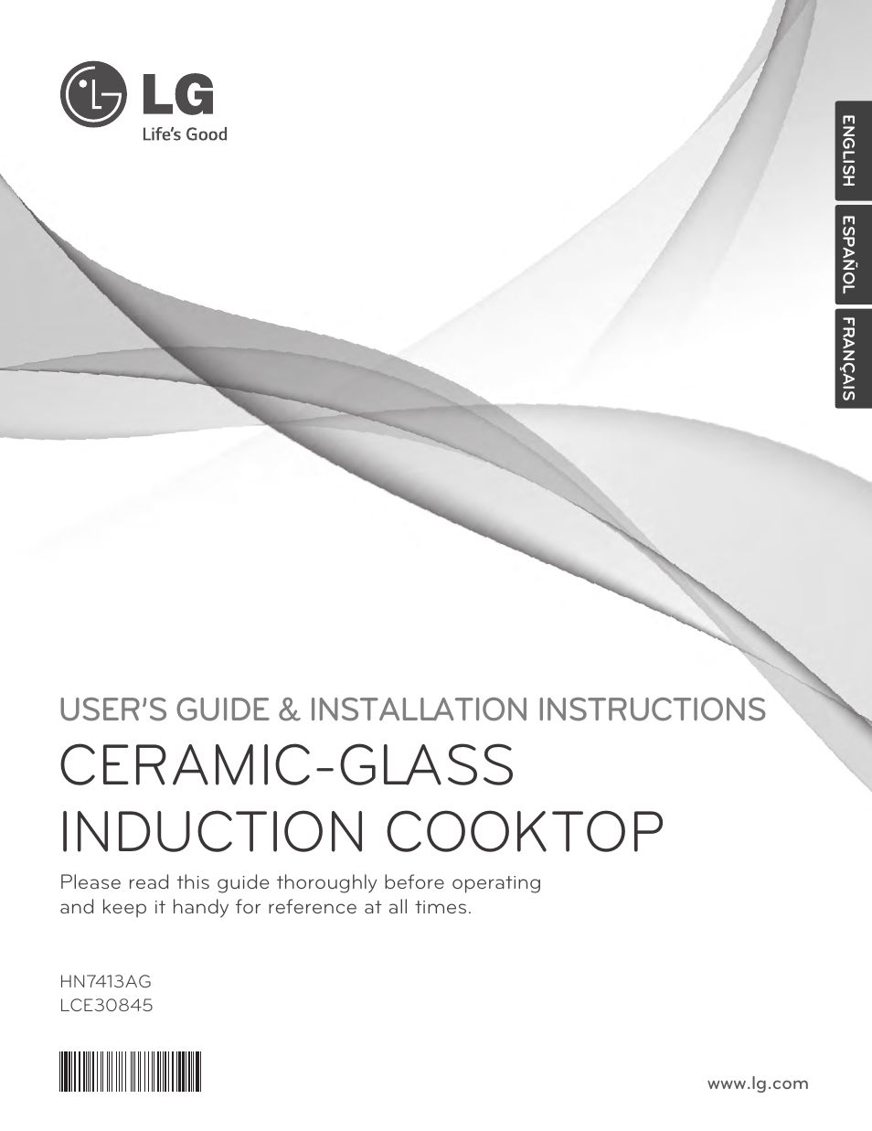 LG LCE30845 User Manual | 92 pages