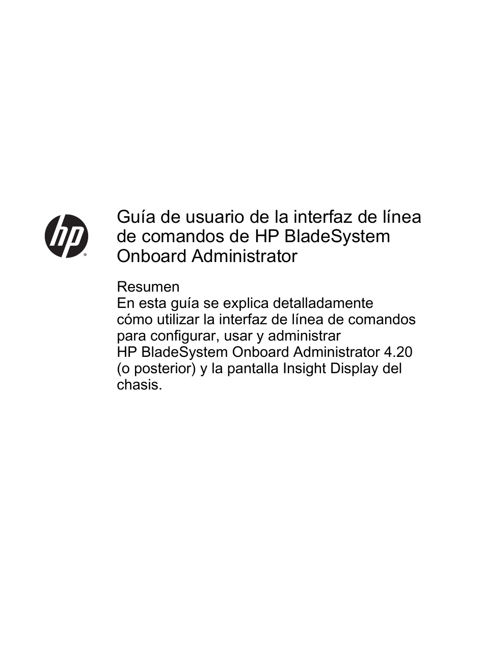 HP Onboard Administrator User Manual | 266 pages