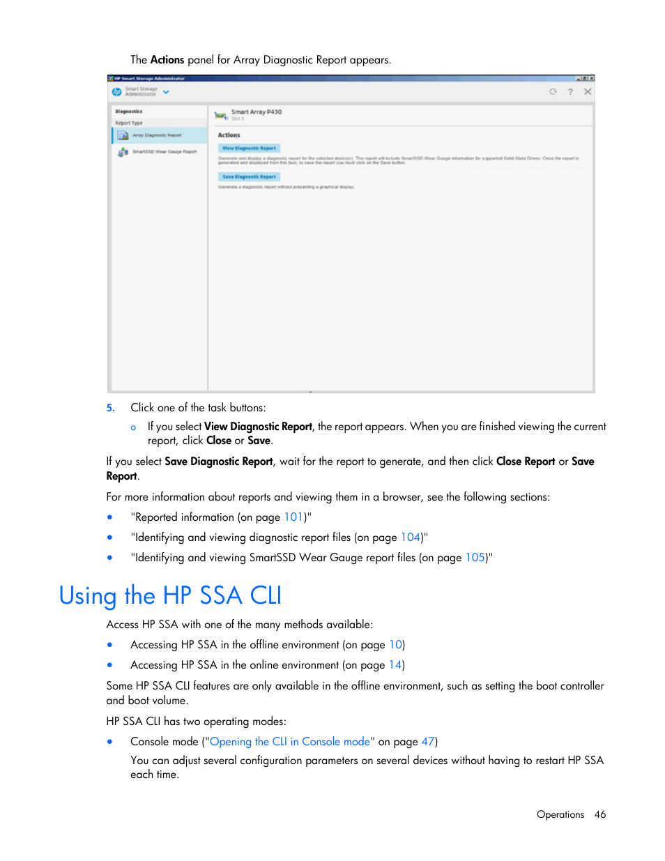 Using the hp ssa cli | HP Smart Storage Administrator User Manual | Page 46 / 127
