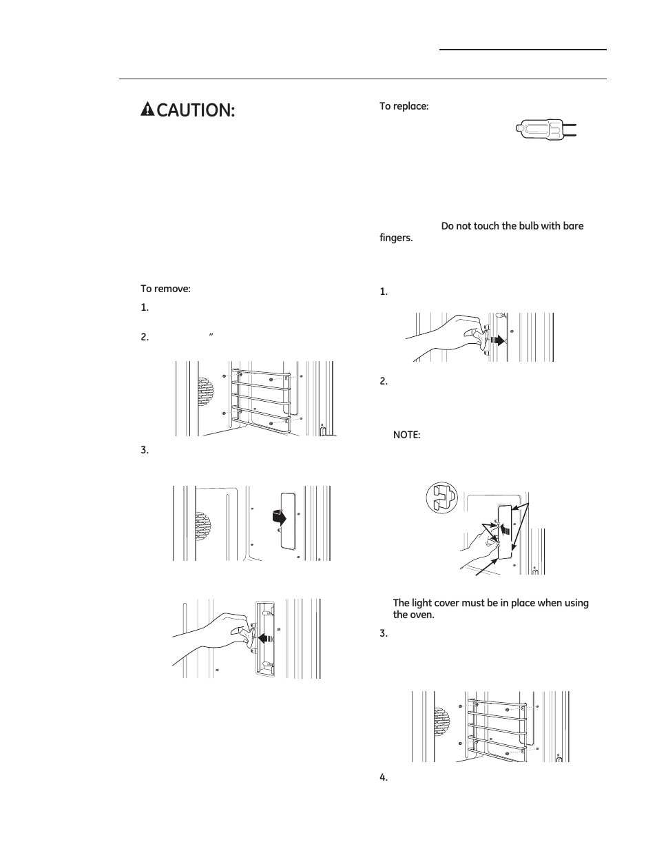 Care and cleaning, Oven lights | GE ZDP486NDPSS User Manual | Page 32 / 128
