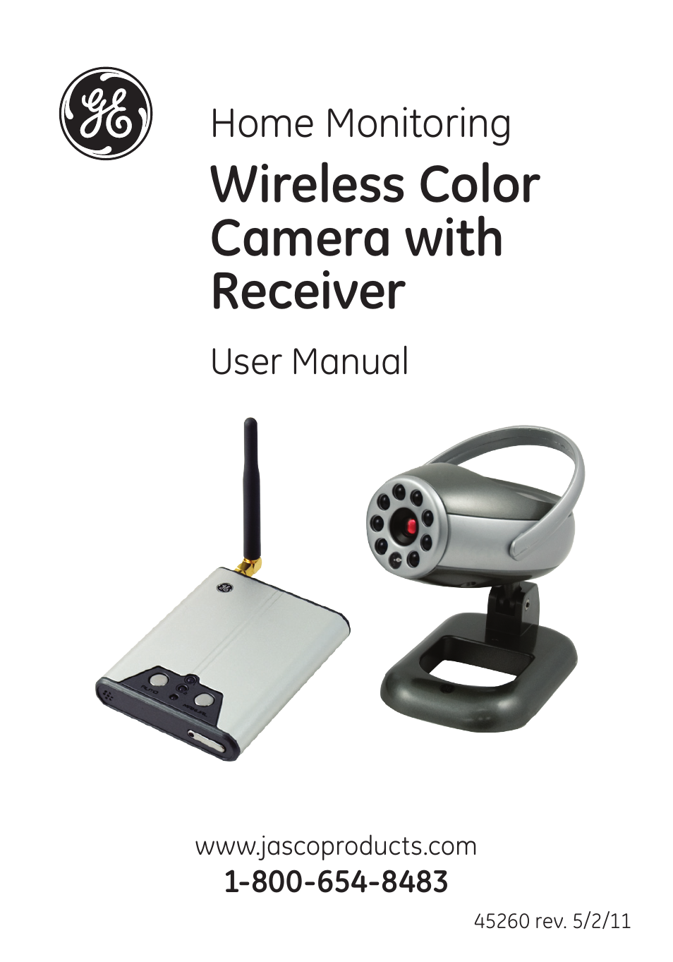 GE 45260 GE Home Monitoring Wireless Color Camera System with Receiver User Manual | 16 pages