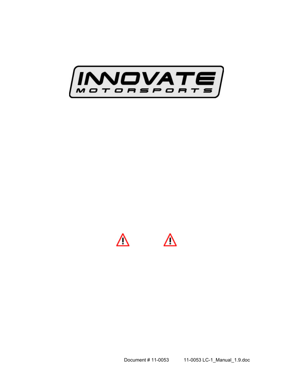 Innovate Motorsports LC-1 User Manual | 24 pages