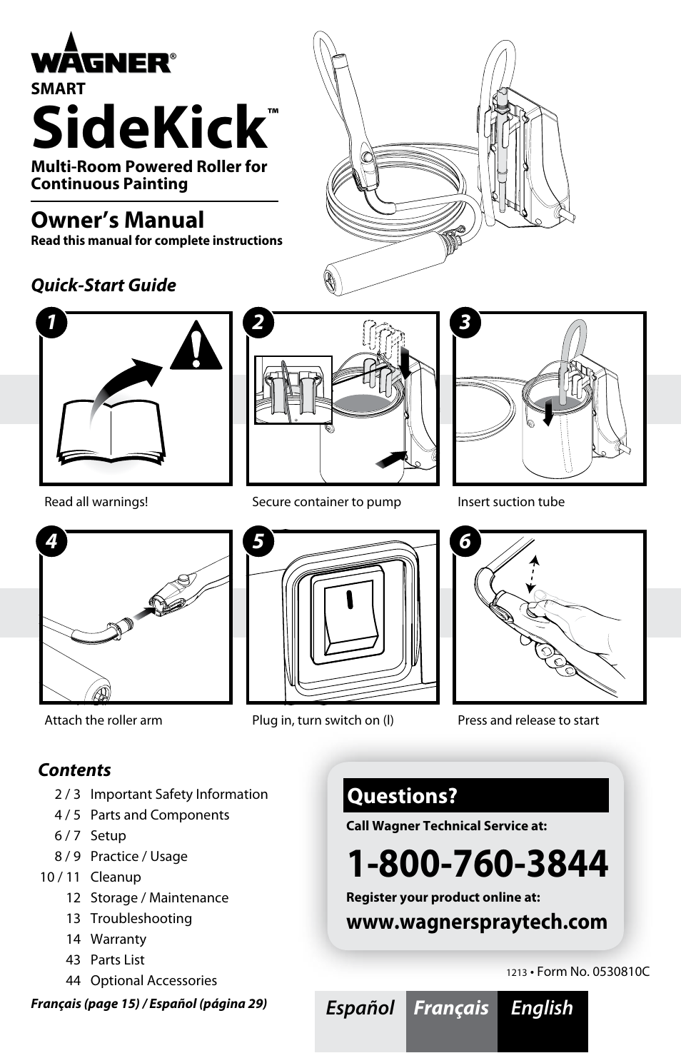 Wagner SMART SideKick Roller User Manual | 16 pages
