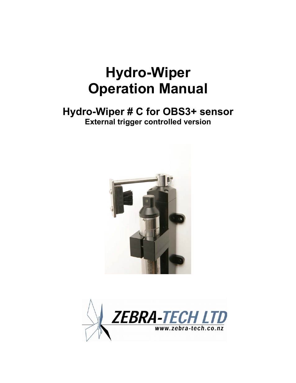 Campbell Scientific Hydro-Wiper-D Manual from ZebraTech User Manual | 9 pages