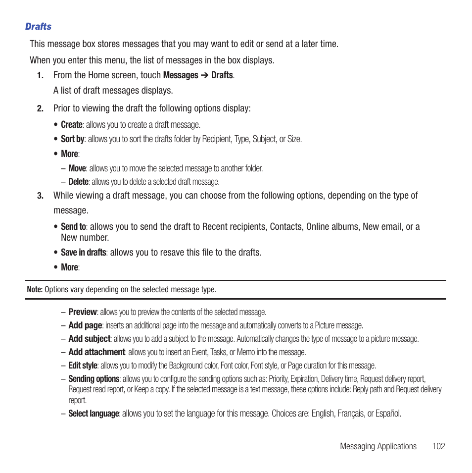 Samsung SGH-T669AAATMB User Manual | Page 105 / 217