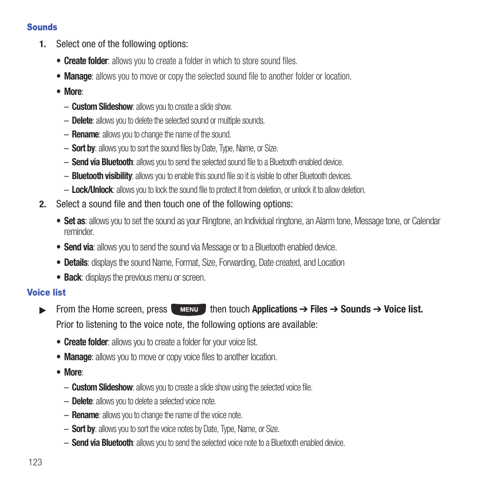 Samsung SGH-T669AAATMB User Manual | Page 126 / 217