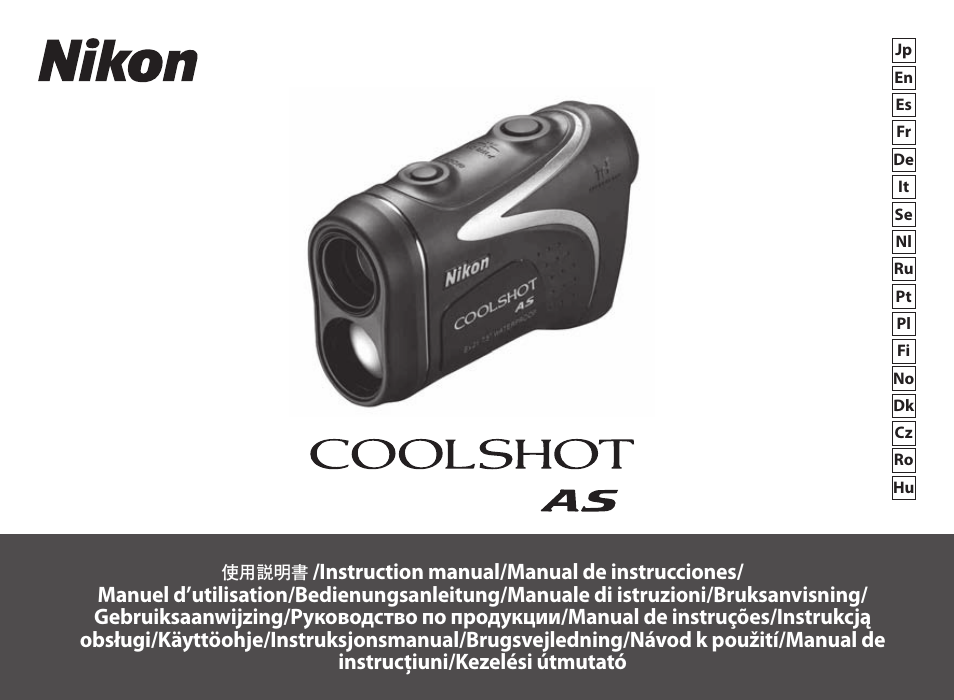 Nikon COOLSHOT User Manual | 156 pages
