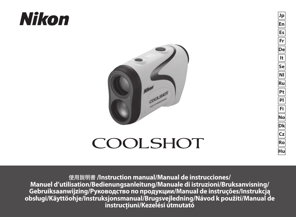 Nikon COOLSHOT User Manual | 139 pages